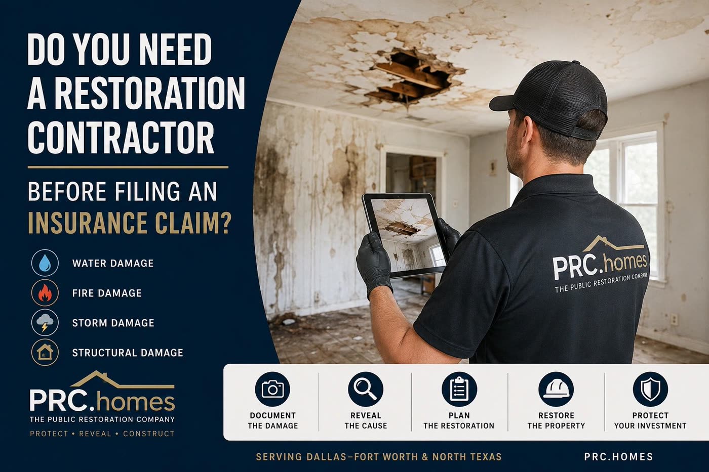 Fort Worth fire, water, or storm restoration work