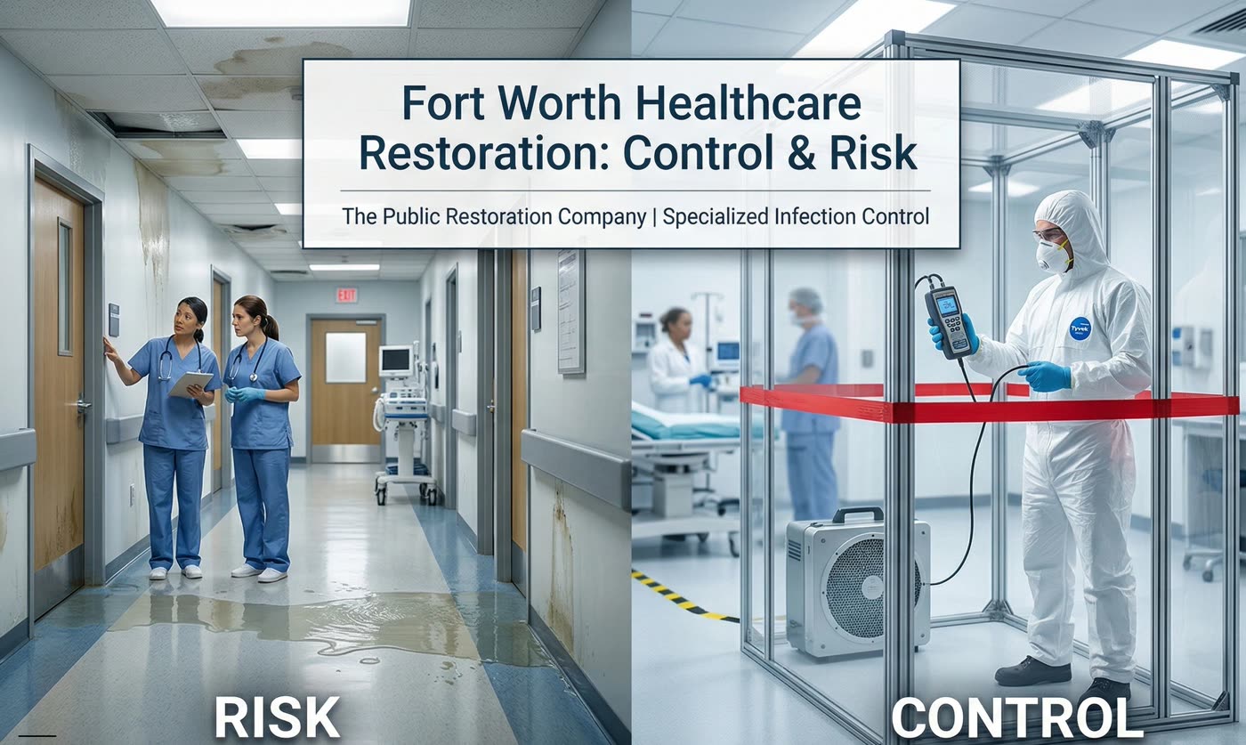 Fort Worth fire, water, or storm restoration work