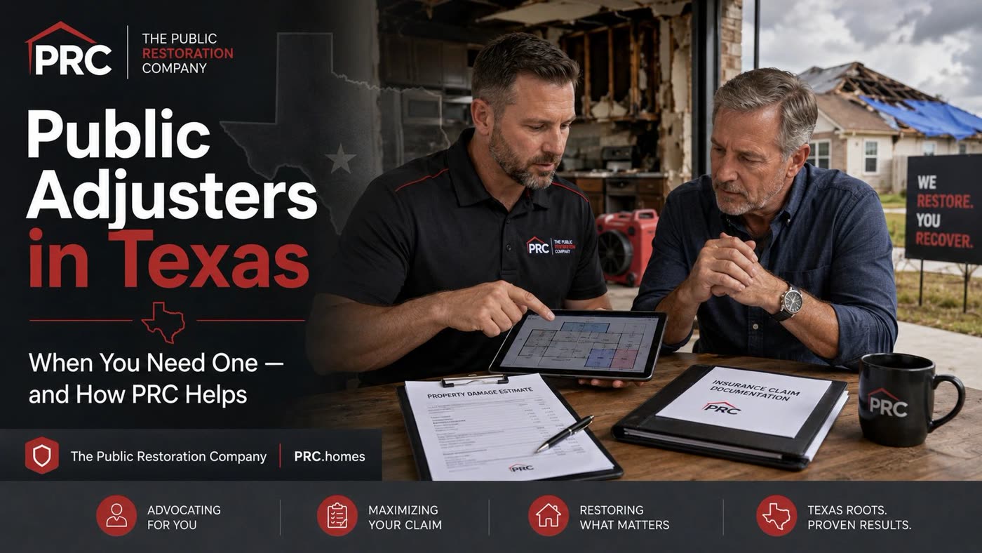 Fort Worth fire, water, or storm restoration work