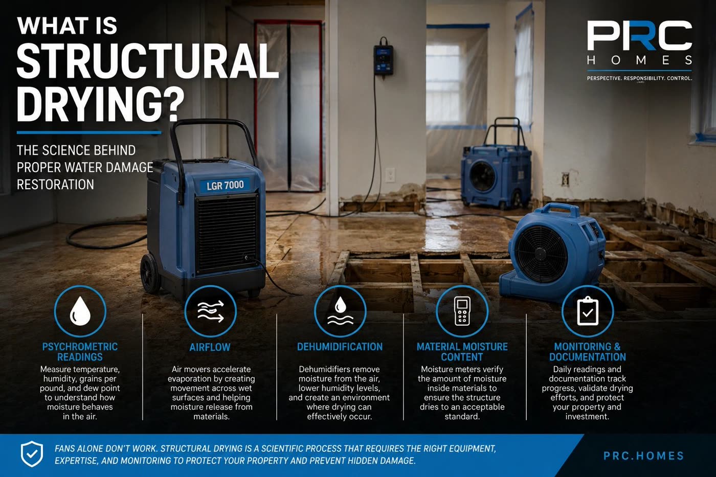 Structural drying after a Fort Worth water loss