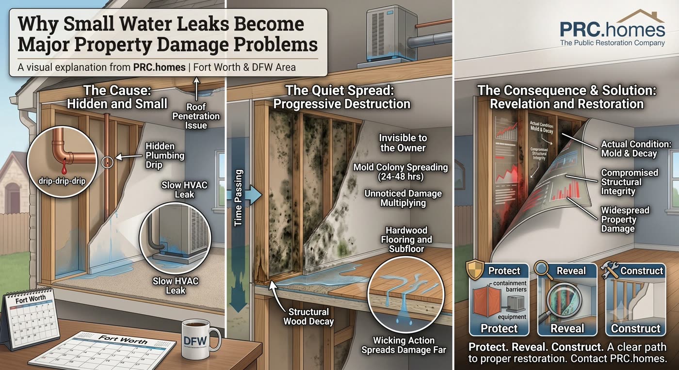 Structural drying after a Fort Worth water loss