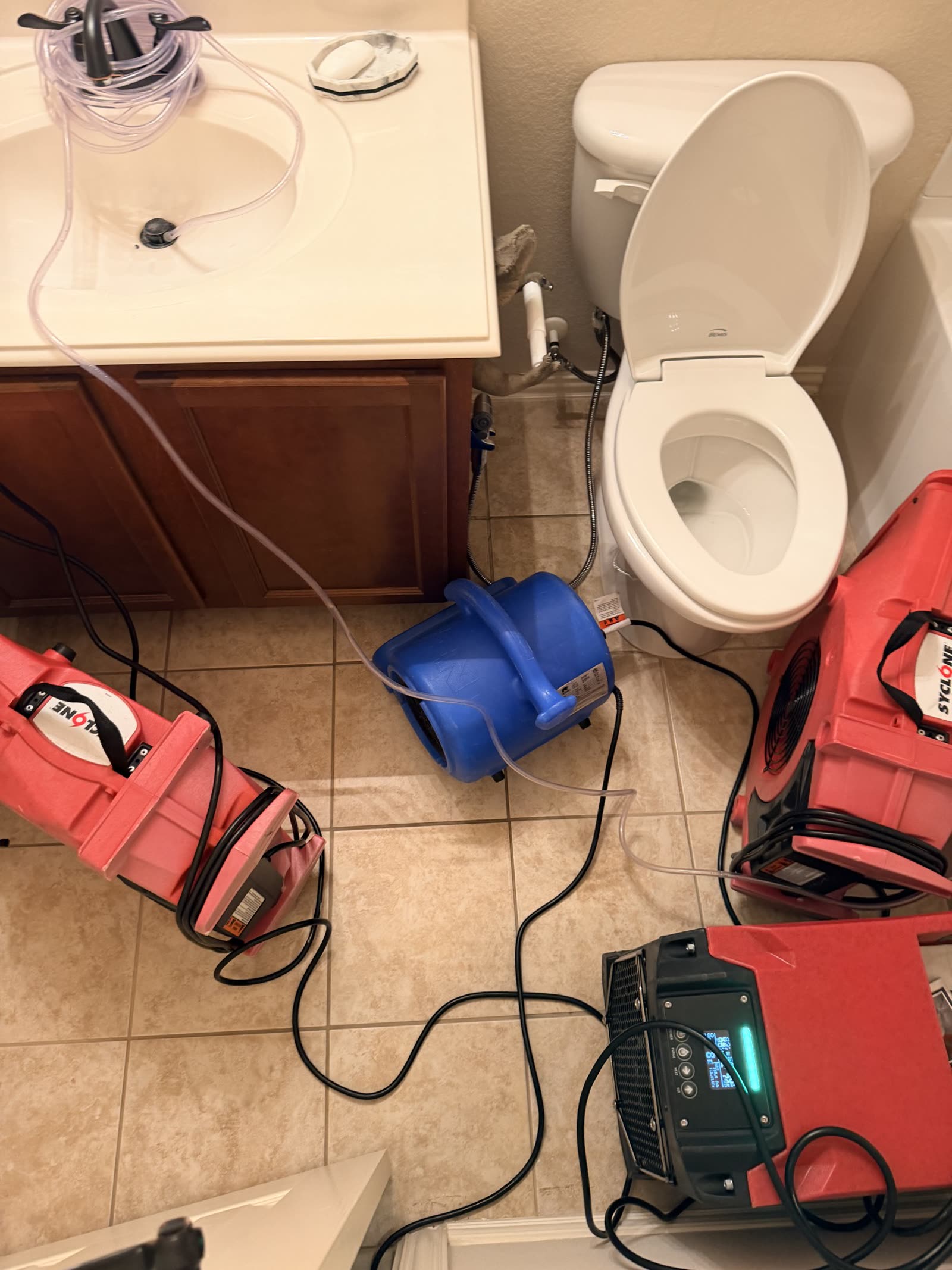 Fort Worth — vanity, toilet, injectidry, dehumidifier