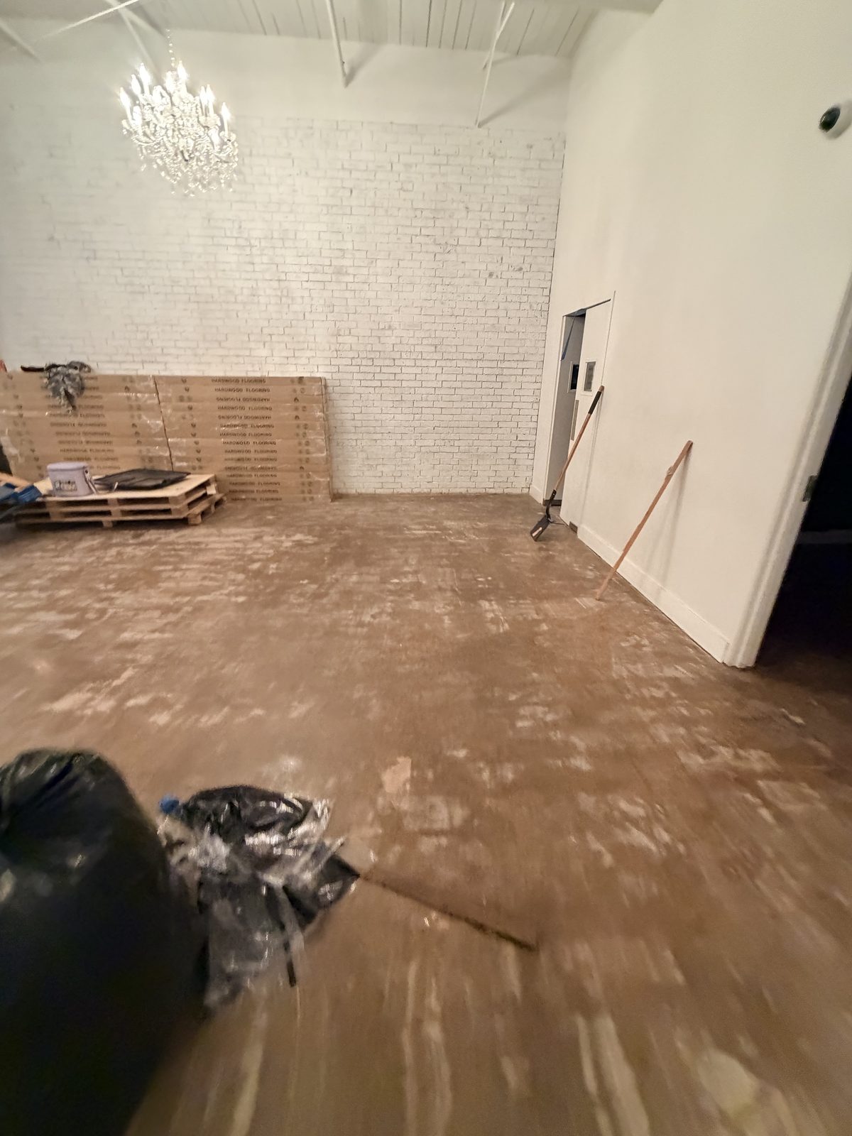 Dallas Design District — slab after the failed floor came up