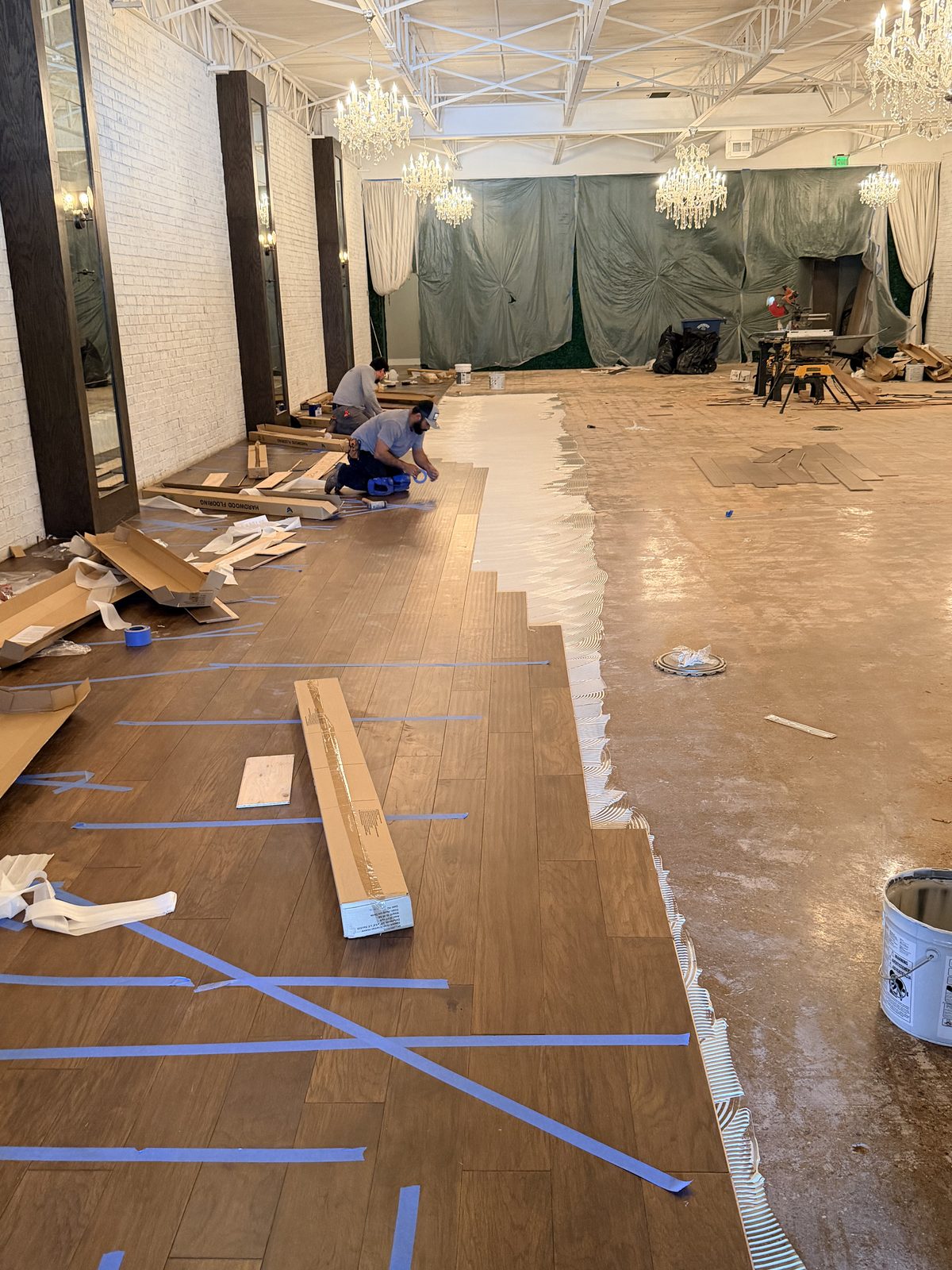 Dallas Design District — install line in the suite