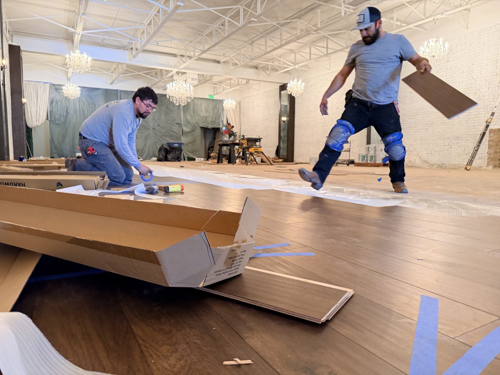 Dallas Design District — material on the floor