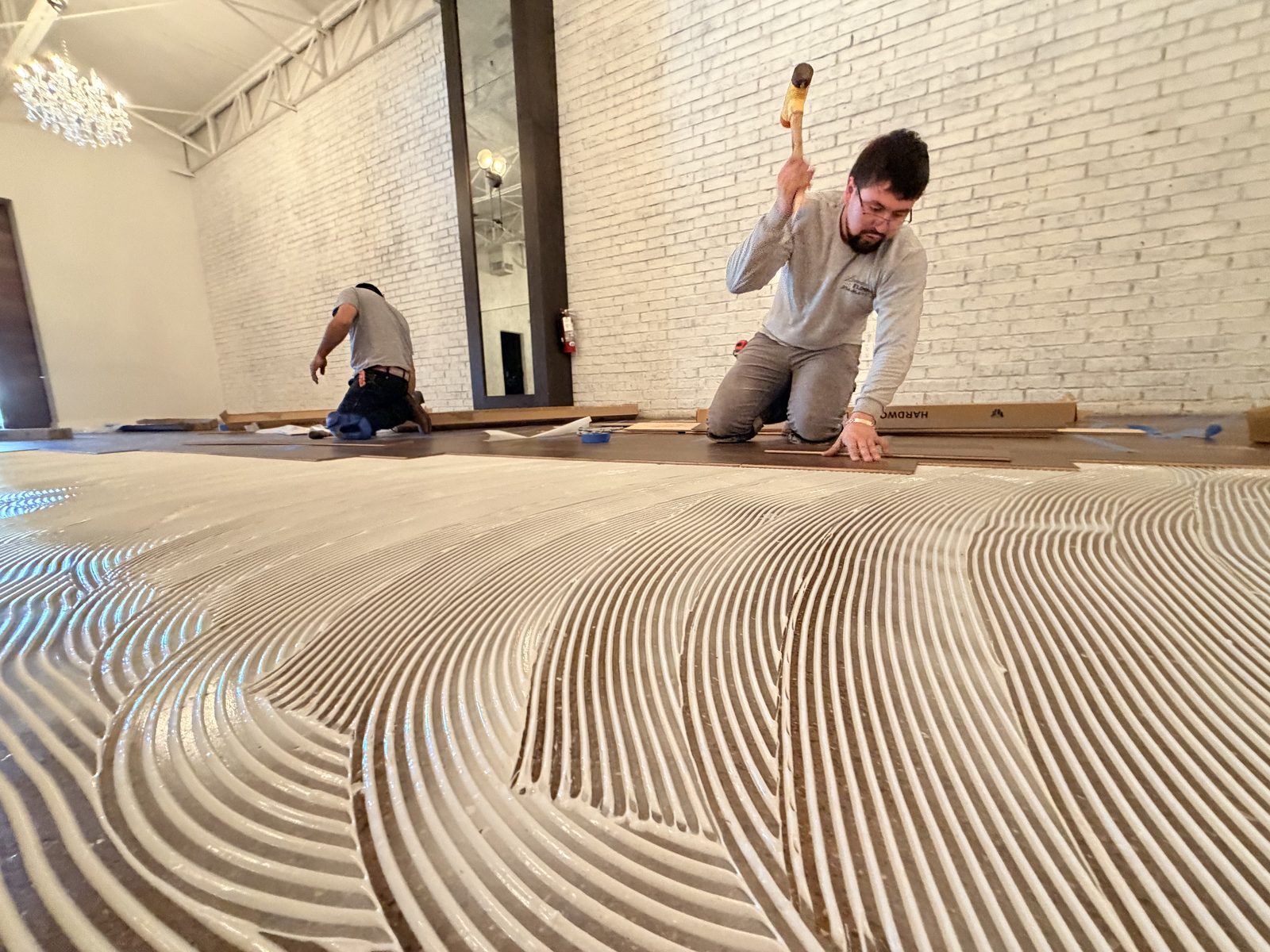 Dallas Design District — adhesive and install