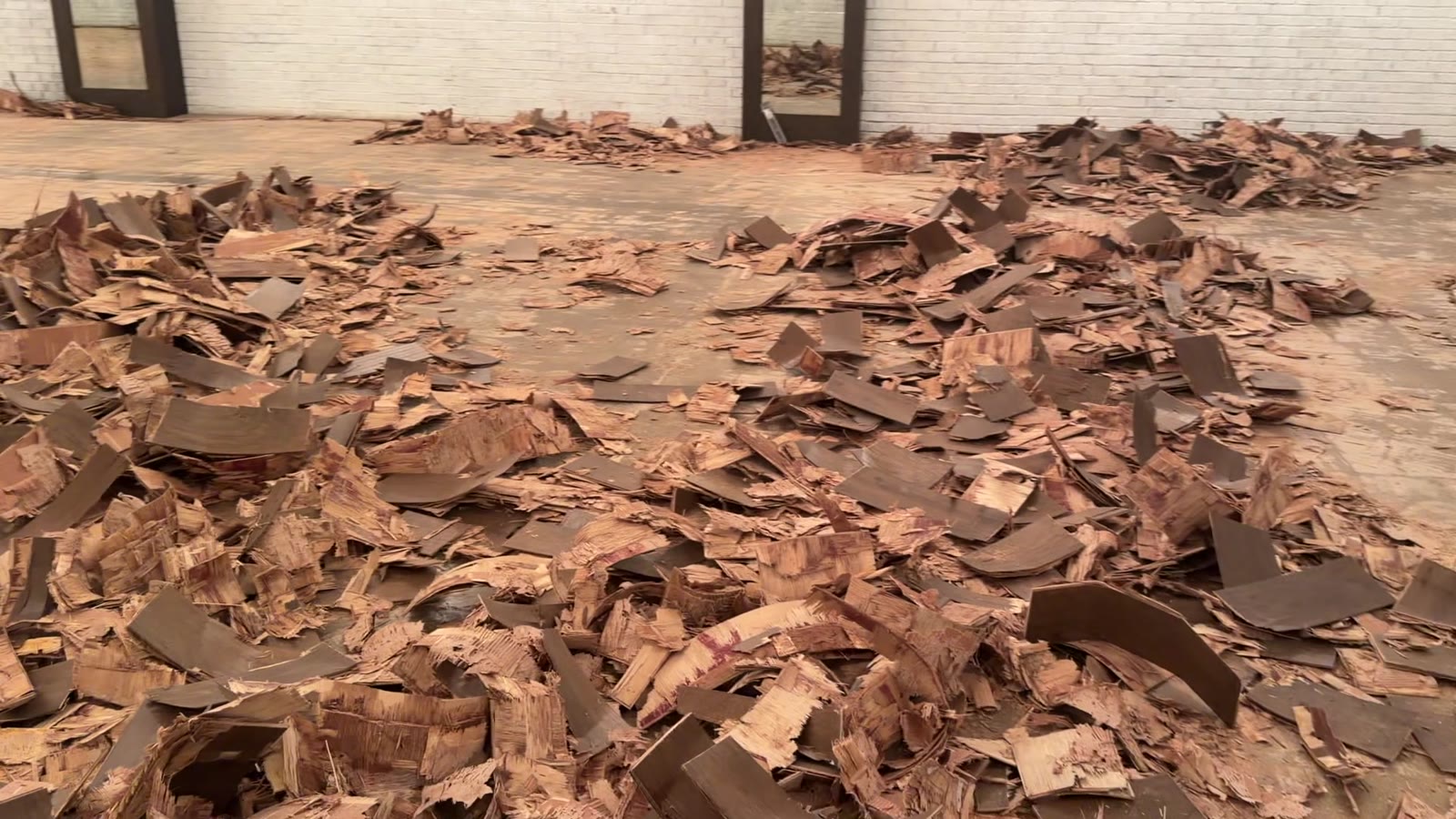 Dallas Design District — hall after hardwood removal