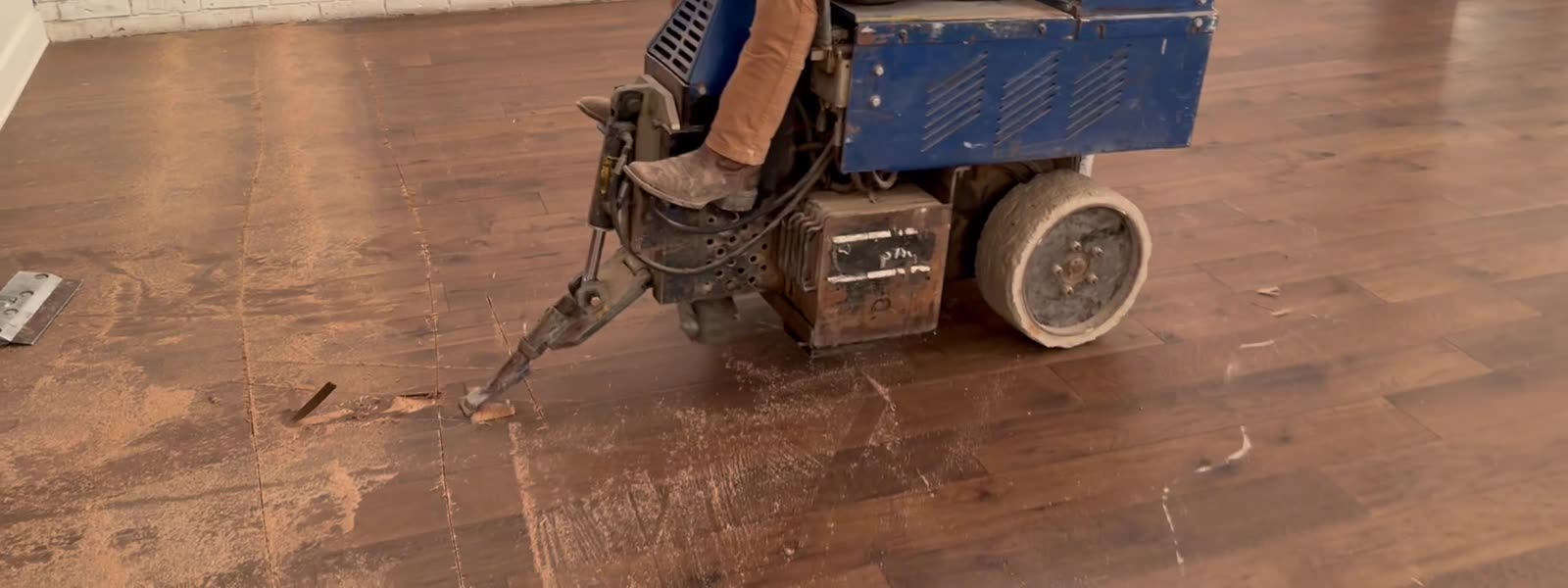 Dallas Design District — cupped hardwood during removal