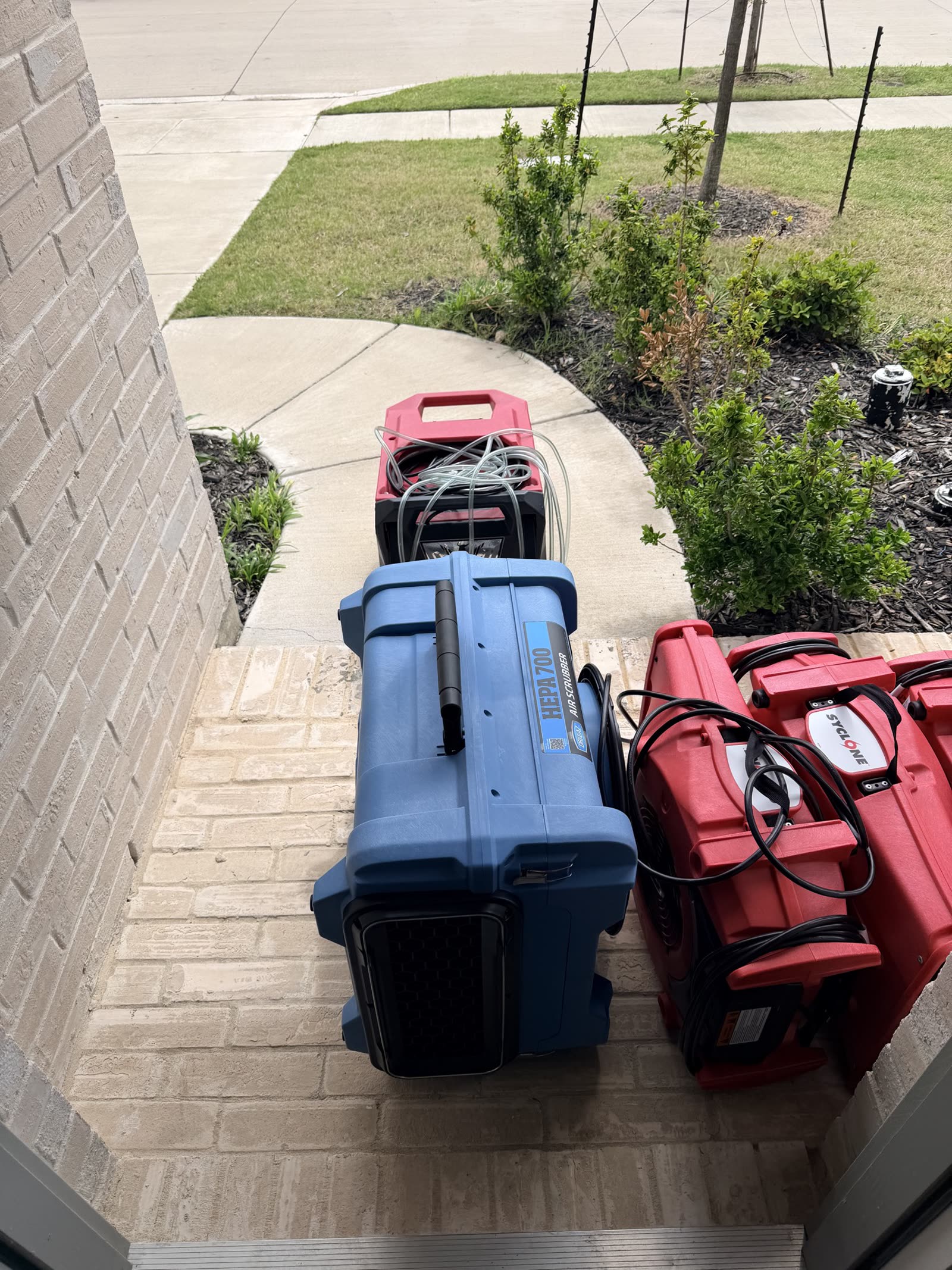 Fort Worth — drying equipment on the porch