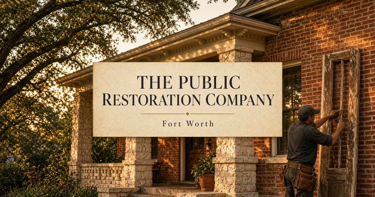 The Public Restoration Company — Fort Worth restoration documentation